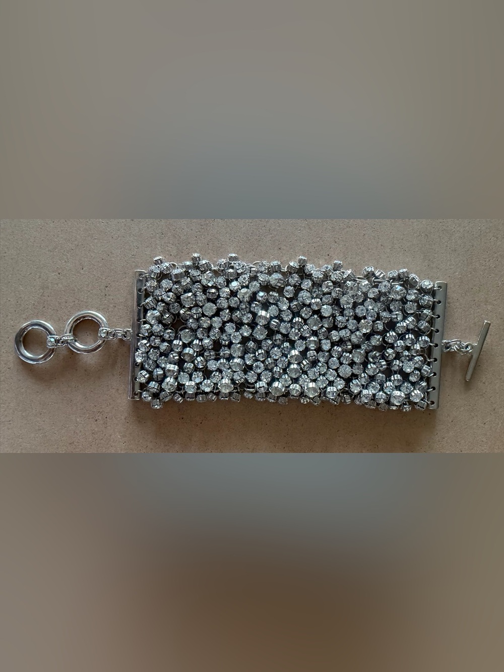 Silver Clear Rhinestone Bracelet